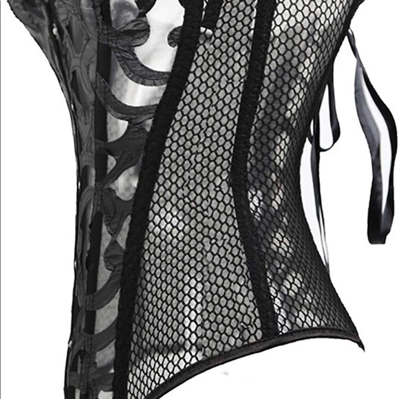 Brand new faux leather and mesh corset! - Picture 3 of 4